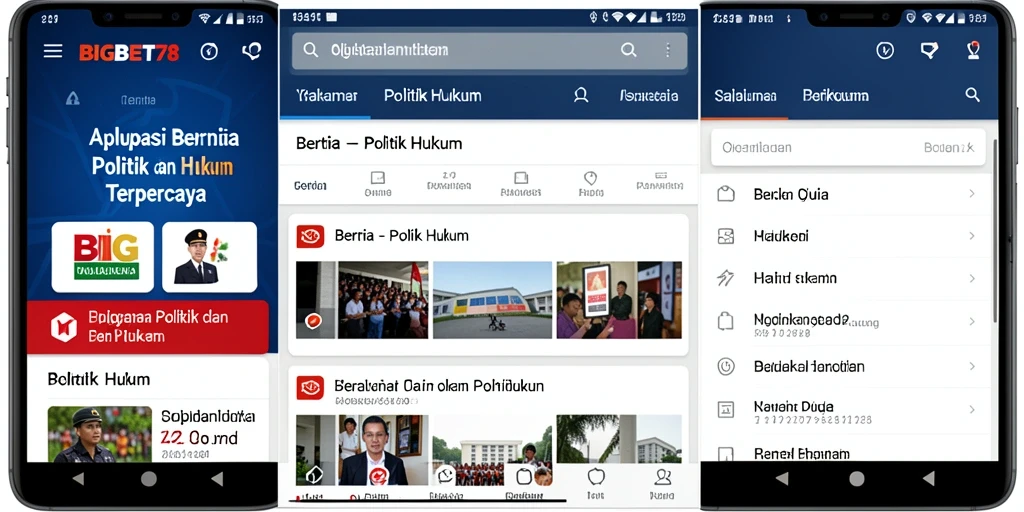 Tampilan antarmuka aplikasi BIGBET78 yang informatif dan mudah dinavigasi.