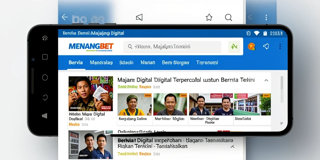 Antarmuka user-friendly aplikasi MENANGBET untuk berita terkini.