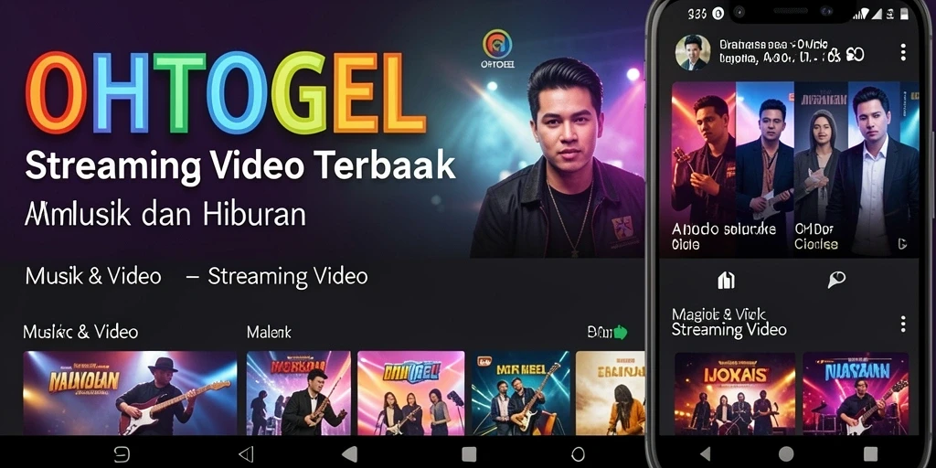 Antarmuka aplikasi OHTOGEL dengan fungsi Streaming Video yang menarik.